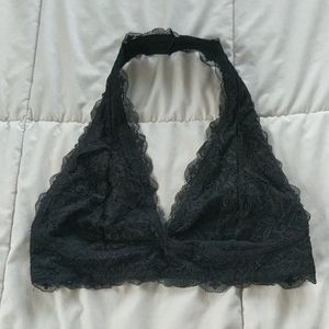 Black lace bralette